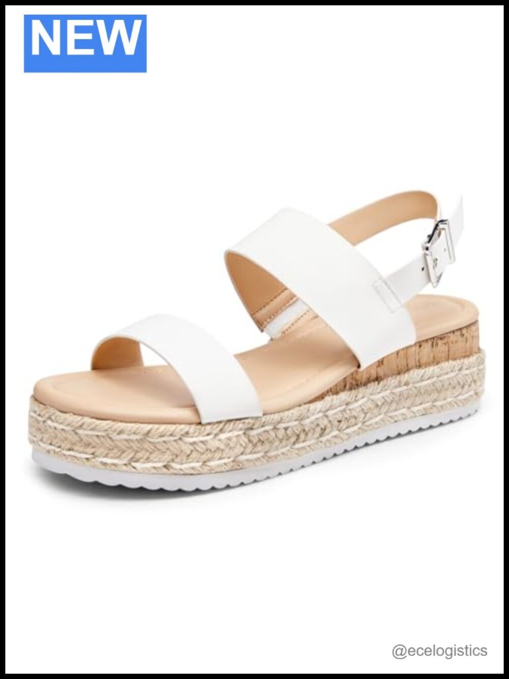 Women Platform Wedge Heels Sandals Espadrilles Open Toe Dress Shoes Cork Memory